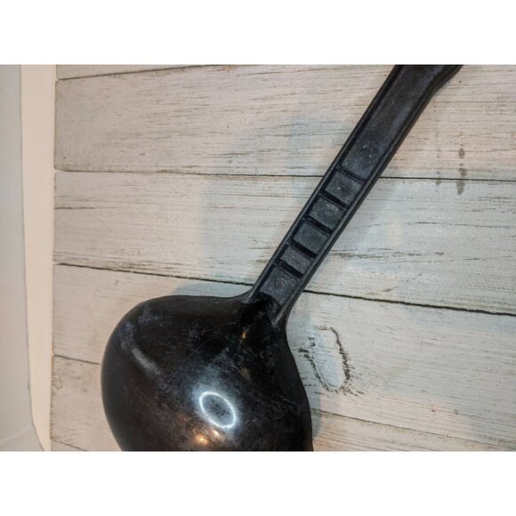 Black Nylon Soup Ladle Spoon Utensil 12" Wide - Picture 6 of 8